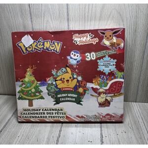 Pokemon Christmas Holiday Advent Calendar 30 Toys Count Down Festive Surprise